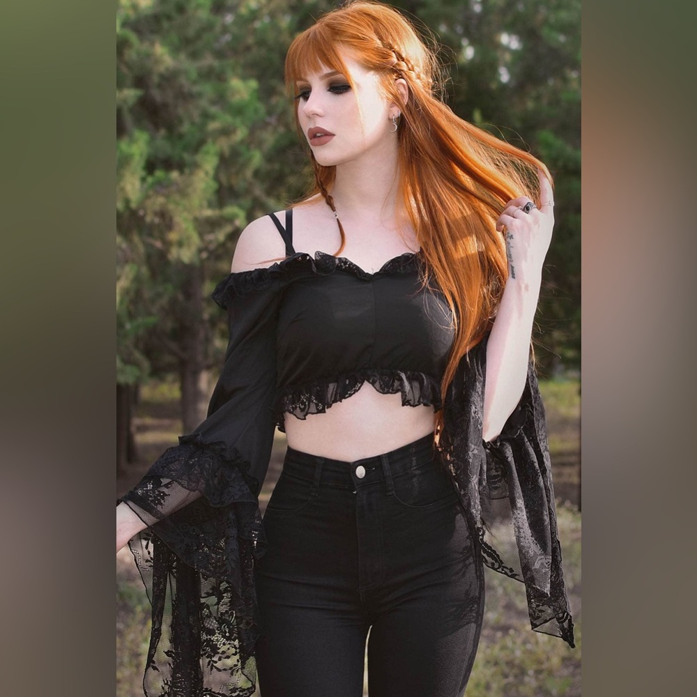 Killstar Tessa Terror Gothic Lace Top